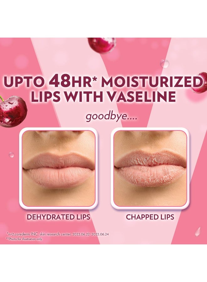 فازلين للعناية بالشفاه، مرطب شفاه ملون بنكهة الكرز، 4.8 غرام (عبوة من قطعتين) - Image 4